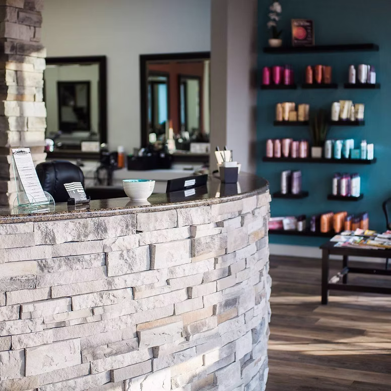 Front desk and color bar at New York Hair Company in Bradenton Front desk and color bar at New York Hair Company in Bradenton